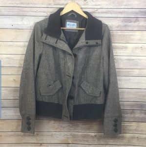 Heron Bone Wool Blend Jacket